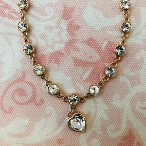 Jewelry - White Crystal, Rose Gold Heart Bracelet Jewelry - White Crystal, Rose Gold Heart Bracelet